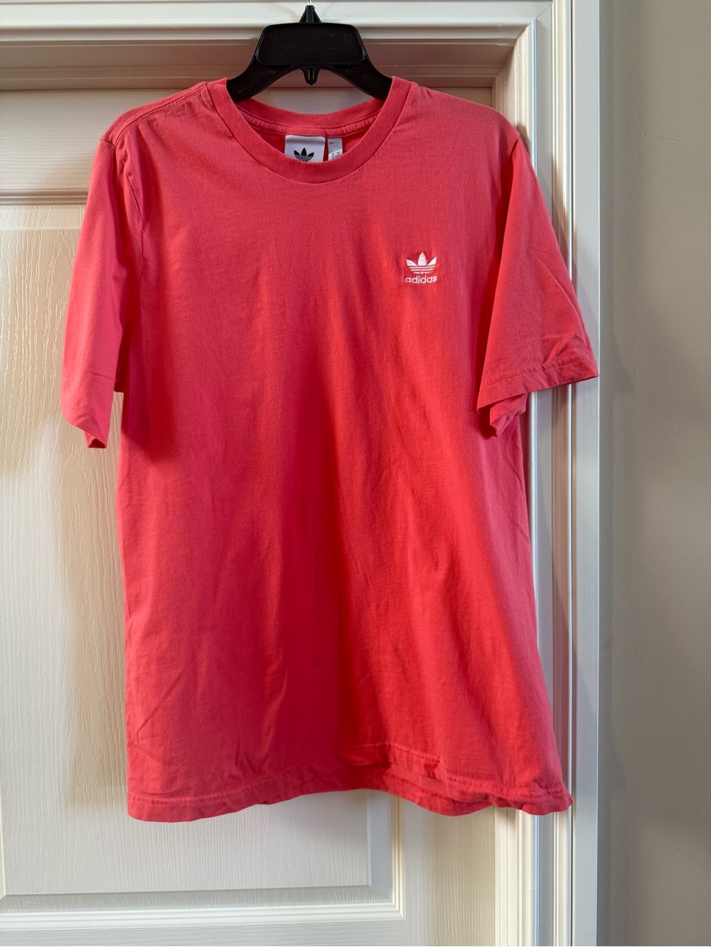 Adidas Mens Pink Salmon Short Sleeve T-Shirt Large